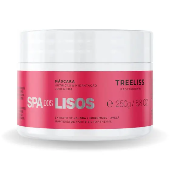 Máscara Spa dos Lisos 250g Para Cabelos Ressecados e Sem Brilho - Treeliss Profissional