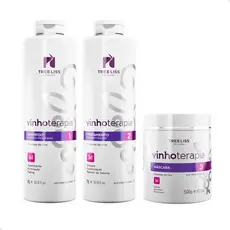 Kit Shampoo + Condicionador + Máscara Vinhoterapia Hidratação Profunda - Treeliss Profissional