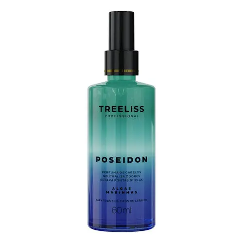 Perfume Capilar Poseidon 60ml Fragrância Duradoura Para Cabelos - Treeliss Profissional