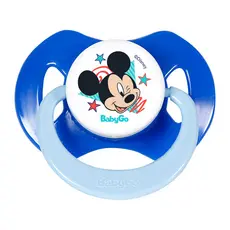 Chupeta T1 Mickey Azul Menino Capuz e Bico de Silicone Ortodôntico de 0 a 6 Meses 1 unidade Disney