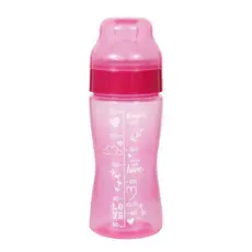 Mamadeira Wide Neck Bico Macio 270ml Rosa Ortodôntica