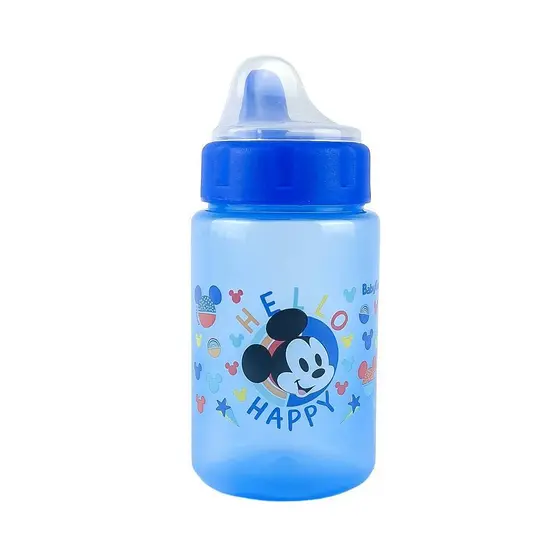 Copo De Transição Infantil Com Tampa Higiênica e Válvula Redutora de Pingos 340ml Mickey