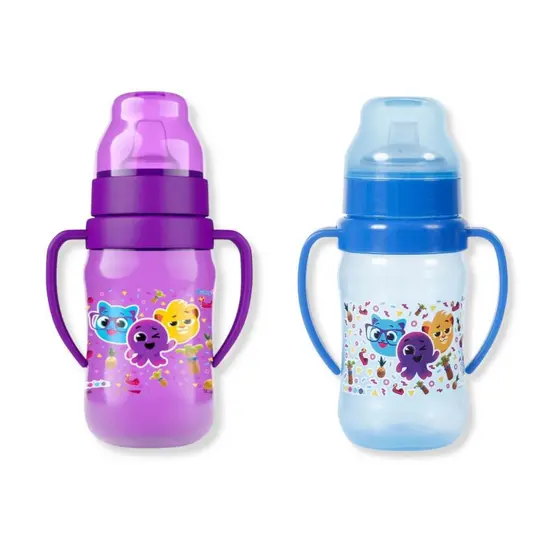 Super Copo Treinamento 300ml C/ Alça e Bico Flexível Bolofofos BabyGo