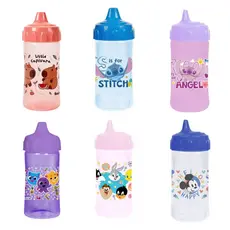 Copo de Treinamento Infantil com Válvula Redutora de Pingos 240ml BabyGo Disney Looney Tunes Bolofofo TurmaTube
