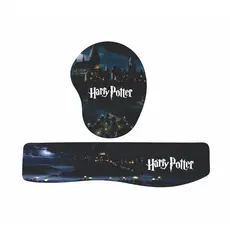 Kit mouse pad + Apoio de punho para teclado Harry Potter