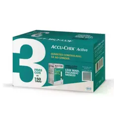 150 Fitas Accu-chek Active Para Controlar A Glicemia
