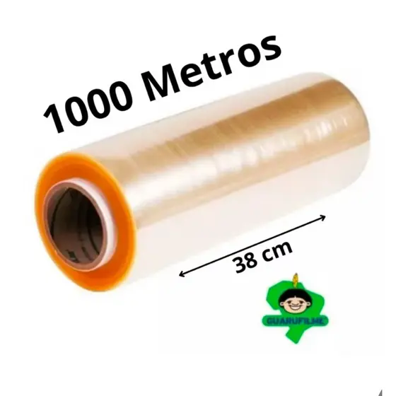 Rolo Bobina Plastico De Filme Pvc 38cm X 1000 Metros - ESTICAVEL alta qualidade