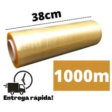 Rolo Bobina Plastico Filme Pvc Esticavel Resistente 38cm X 1000m alta qualidade