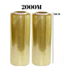 2 Rolos Bobina Plastico Filme Pvc 38x1000M alta qualidade