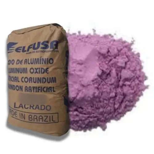 Óxido de alumínio RUHCR RUBINO 400 1 kg rosa cerâmico. exclusividade