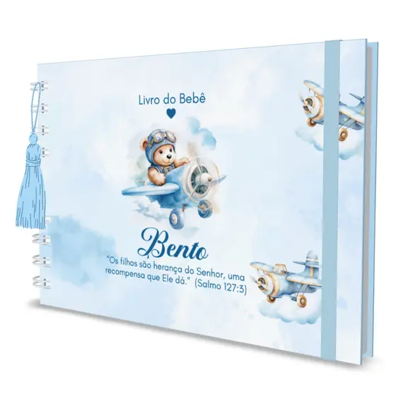 Livro Do Bebê Personalizado Menino Recordações Capa Dura Maternidade Enxoval A5 Diversos Temas