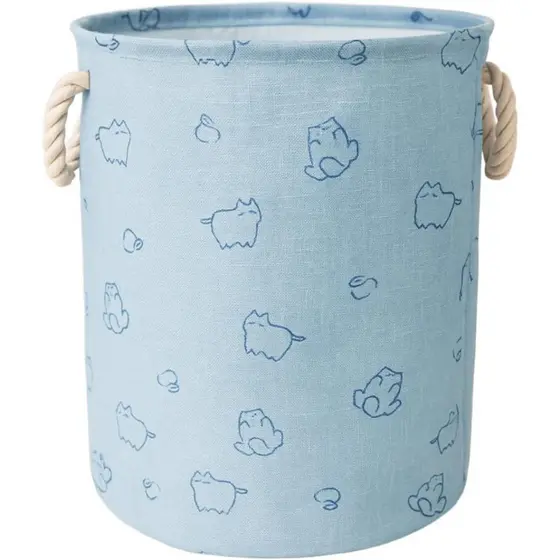 Cesto Organizador Roupa Suja Dobrável Multiuso 25L Gatos