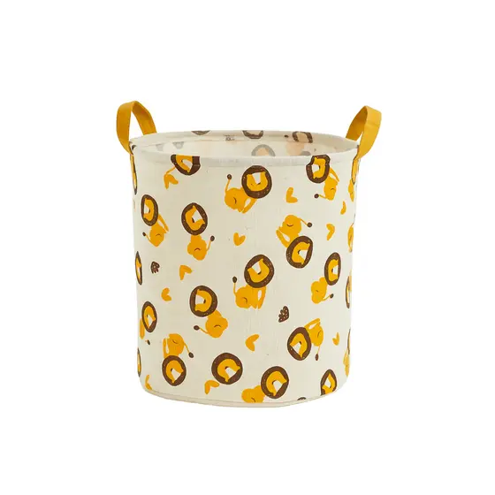 Cesto Organizador Roupa Suja Dobrável Multiuso 25L - Animais