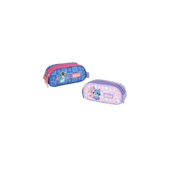 Estojo Escolar Disney Stitch 3 divisórias - Licenciado New