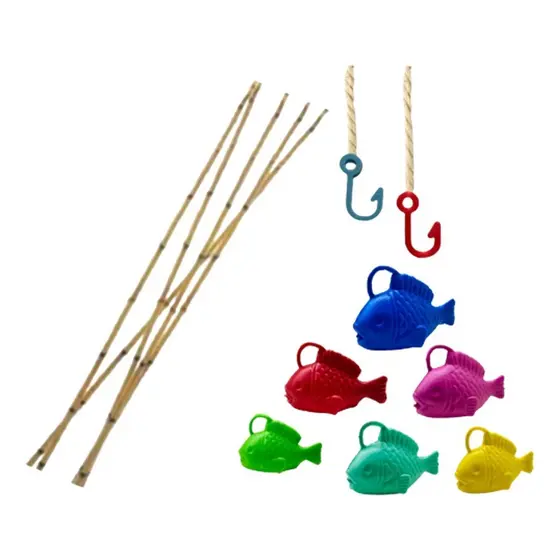 20 Peixes Pescaria C/ 5varas Pescaria  Jogos Festa Junina
