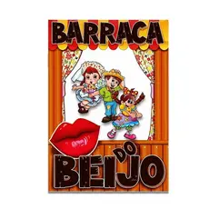 PAINEL DISPLAY BARRACA DO BEIJO PLACA PARA FESTA JUNINA foto selfie