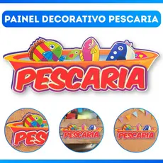 Painel Pesca Placa Festa Junina Pescaria Festa Arraiá Caipira - MEGA PROMOÇÃO
