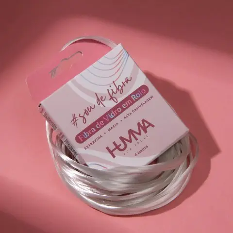 Humma Fibra de Vidro em Rolo 4m - Alongamento de Unhas - Higienizada e Esterelizada