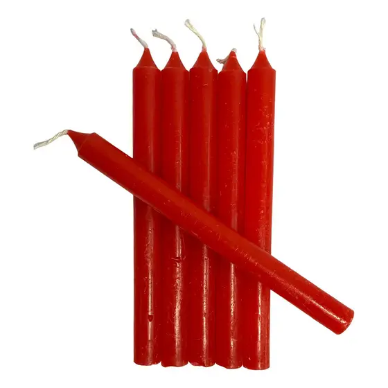 Vela Palito Colorida 18 Cm Kit 10 Unidades Queima Pura