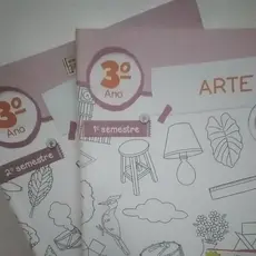 KIT COM 4 APOSTILAS MACKENZIE DE ARTES 3° ANO FUNDAMENTAL USADA