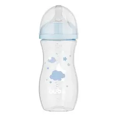Buba Mamadeira Easy Flow Nuvem Azul 330ml +4m
