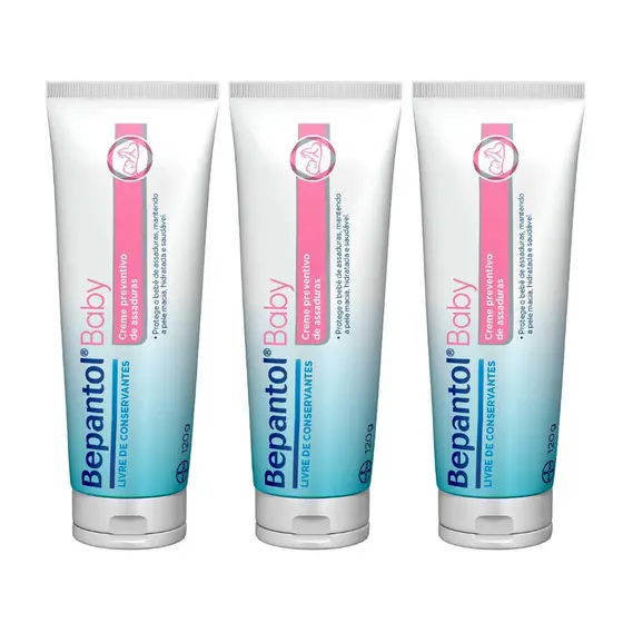 KIT 3 Bepantol Baby Pomada para Assaduras 120g