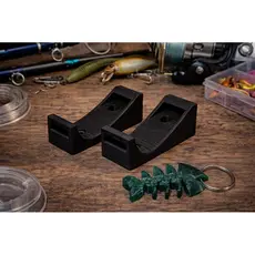 Suporte de Parede para Carretilha e Molinete | Organizador de Pesca | Kit 2 a 16 Un