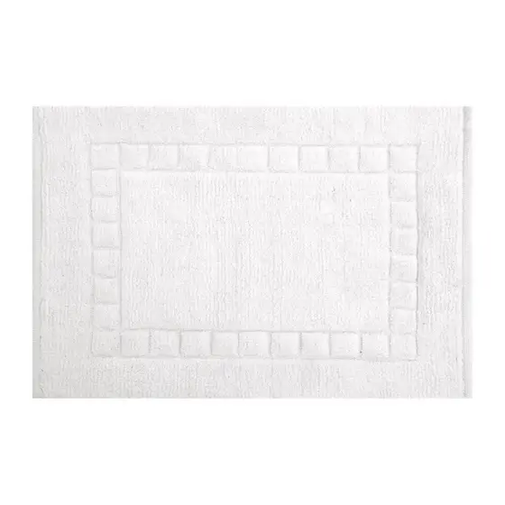 Tapete de Algodão para Banheiro Branco 50cm x 70cm Kapazi New Sublime