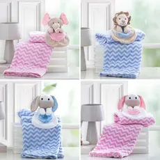 Manta Infantil com Naninha para Bebê 100x75cm Microfibra Toque Super Macia Soft Hipoalergênico