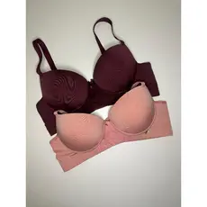 Kit 2 Sutiãs Plus Size Reforçado Comum Rendado Com Bojo Com Aro Adulto