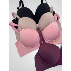 Kit 4 Sutiãs Plus Size Rendado Resistente Alta Sustentação Básico Dia a Dia Simples Liso Delicado