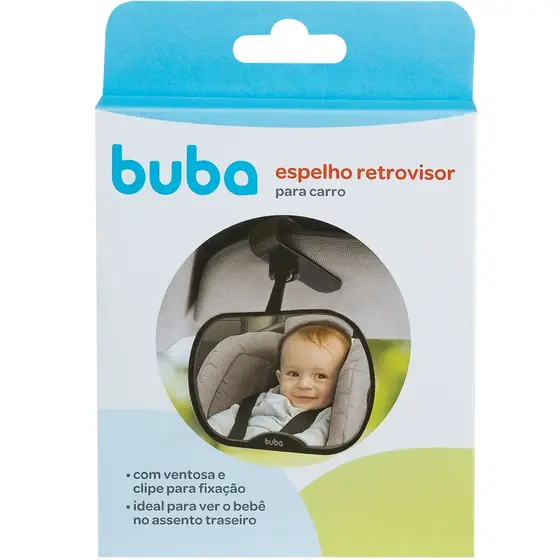 Espelho Retrovisor Para Ver o Bebê No Banco Traseiro - Buba