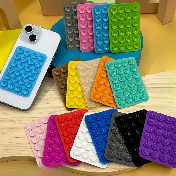 Suporte De Silicone Com Ventosa Adesivo Para Capinha Celular Sucçao Autocolante E Aderente Universal