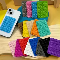 Suporte De Silicone Com Ventosa Adesivo Para Capinha Celular Sucçao  Autocolante E Aderente Universal