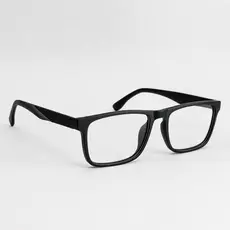 Armação para Óculos de Grau Masculino Preta Fosco Preto Moderno