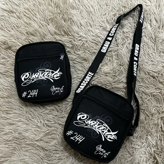 Bolsa unissex com alça transversal regulável shoulder bag Osascorte 244 motoboy