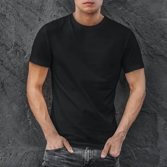 Camiseta Masculina Camisa Basica Preto Varias Cores 100% Algodão Premium