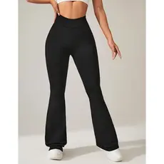 Calça Legging Feminina Flare Bailarina Academia Yoga Fitness Treino Bloguerinha Tecido Premium