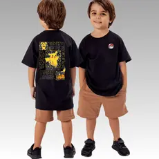 Camiseta Pokémon Squirtle Infantil Algodão Evoluções  Camiseta infantil tam 2 ao 14 streetwear