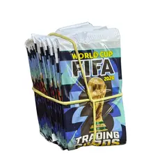 Kit 200 Cards Copa do Mundo Fifa 2026 50 Pacotinhos Fechados Futebol Para Bater Bafo Trocar Cartas