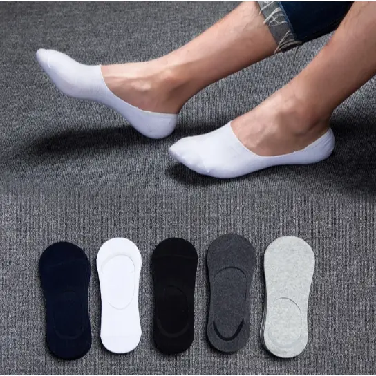 Kit Pares de MEIA SAPATILHA INVISÍVEL com Silicone Masculino e Feminino