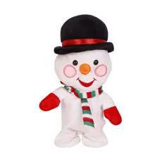 Boneco De Neve Natalino Musical Anda E Repetidor De Voz