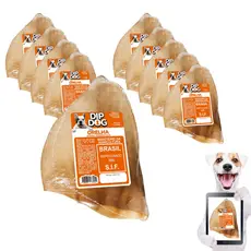 Petisco cachorro Orelha Bovina para Caes mordedor natural desidratado adestrador pet diversos kits