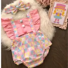 JARDINEIRA ROMPER TEMA CIRCO PARA MESVERSARIO