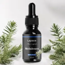 Óleo Vegetal Melaleuca Tea Tree 100% Puro 30ml Lapace Para Unha Pele Cabelo