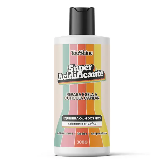 Super Acidificante Controle de pH YouShine 300g Máscara Capilar Cabelos Mais Fortes