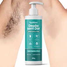 Creme Depilatório Depila Sem Dor YouShine 250g Depilação para Corpo Pernas Axilas Virilhas Aloe Vera