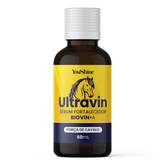 Sérum Crescimento Capilar Acelerado Antiqueda Força de Cavalo Ultravin YouShine 60ml Biovin-A