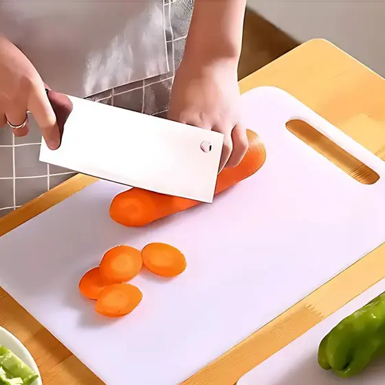 Tábua De Corte Em Pvc 40X25CM  Para Carne Churrasco Alimentos Vegetais Cozinha Casa Higienica Sem BPA