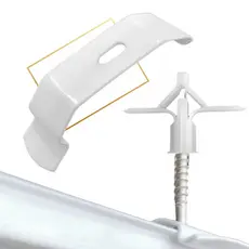 KIT 3 PRESILHAS PARA TRILHO SUÍÇO DUPLO MAX 49MM TETO/CORTINEIRO WAVE